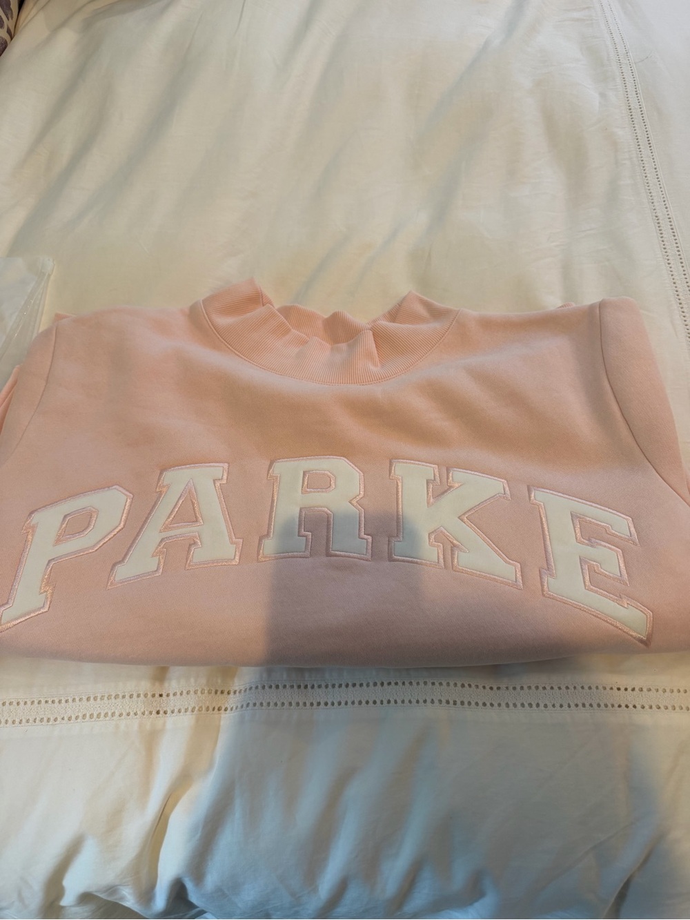 PARKE Varsity Mock Neck (Rose/White)